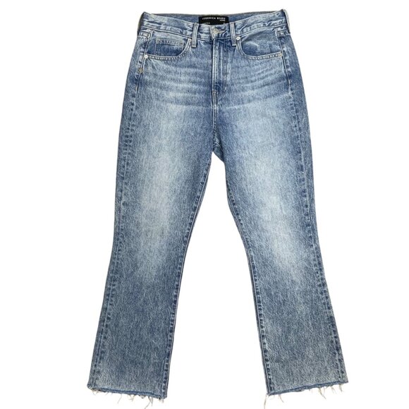 Veronica Beard Carly Kick Flare Jeans 27 High Rise Crop - Picture 1 of 13